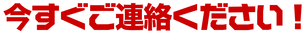 今すぐご連絡ください!